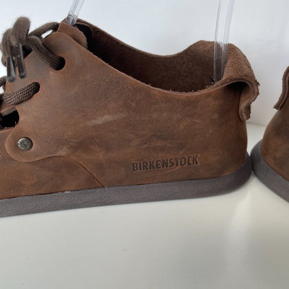 Birkenstock Montana Natural Leather Shoes Brown 5 - Picture 5 of 11